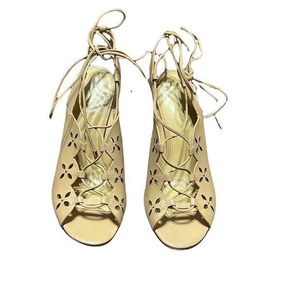 Michael Michael Kors Leather Thalia Sandals Size 7 - Picture 2 of 6